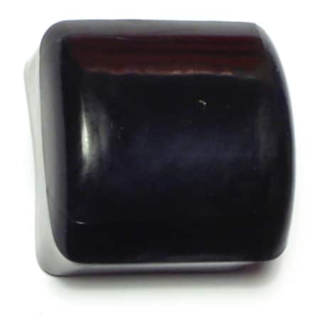 Midwest Fastener 1" Black Plastic Outside Square End Caps 4PK 76683